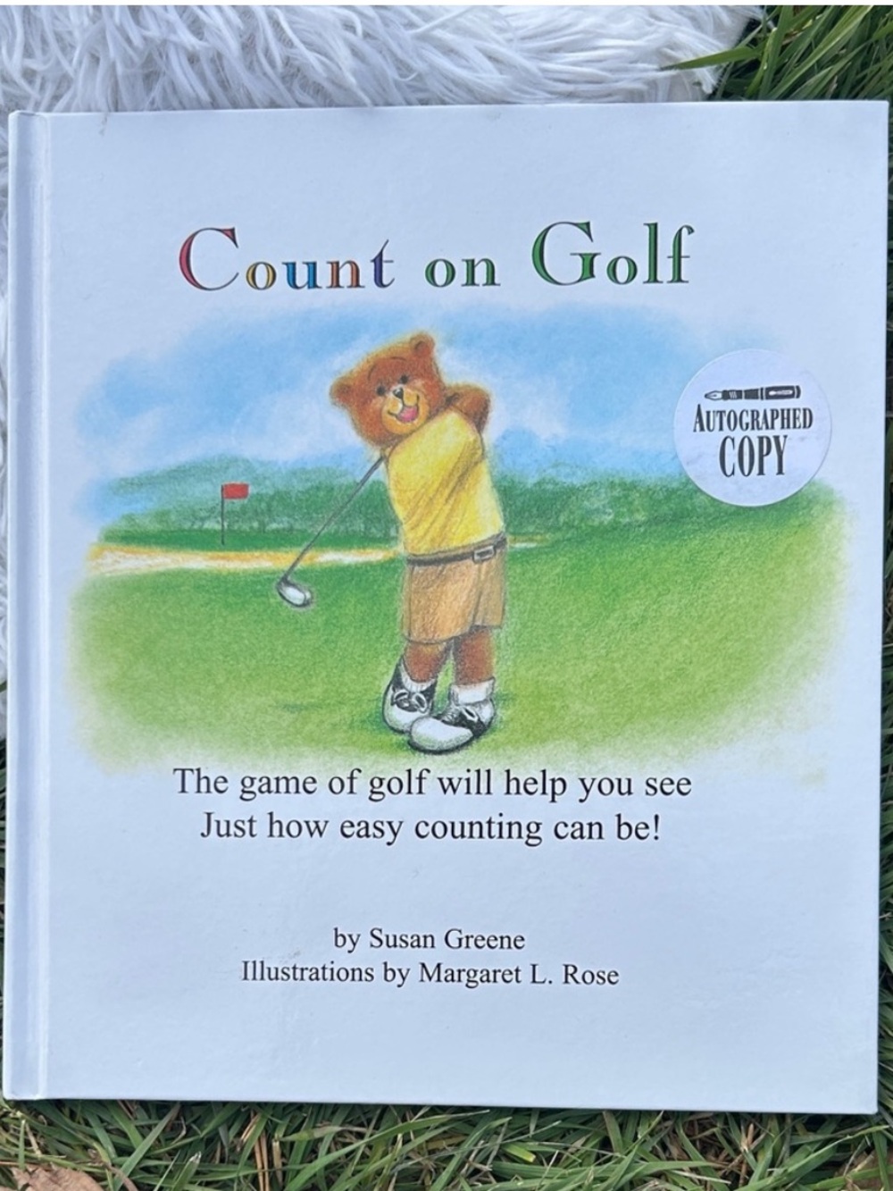 🩶5/$30 Count on Golf by Susan Greene illustrated by Margaret Rose Hardcover Book